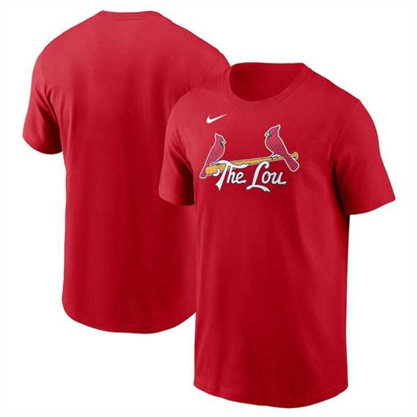 Men's St. Louis Cardinals Red 2024 City Connect Wordmark T-Shirt,We sell and wholesale Men's St. Louis Cardinals Red 2024 City Connect Wordmark T-Shirt on line form chian!